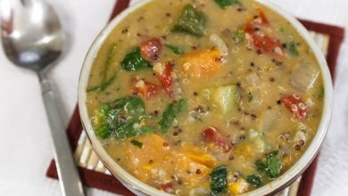 Photo of Ragoût de quinoa et d’arachides d’inspiration africaine