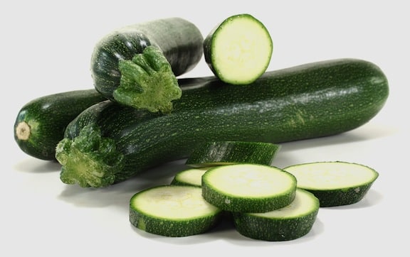 Courgettes tranchées