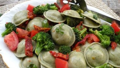 Photo of Raviolis au brocoli et tomates séchées au soleil