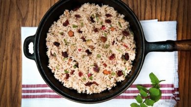 Photo of Riz pilaf à la noix de coco et canneberges fraîches et séchées