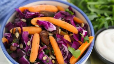Photo of Salade de chou rouge, carottes et abricots