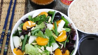 Photo of Salade de légumes verts avec une touche asiatique