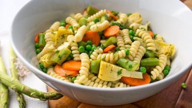 Photo of Salade de pâtes printanières aux asperges et pois frais