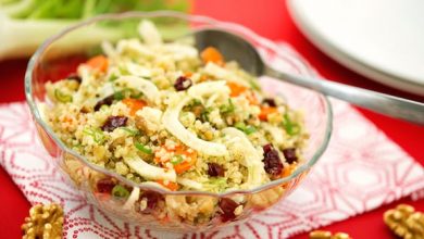 Photo of Salade de quinoa au fenouil et aux canneberges