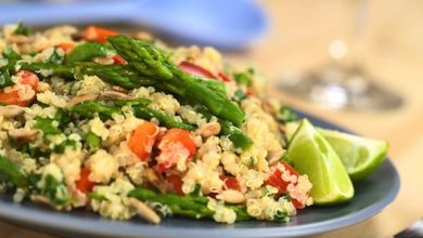 Photo of Salade de quinoa et d’asperges