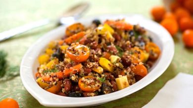 Photo of Salade de quinoa et haricots rouges avec légumes croquants