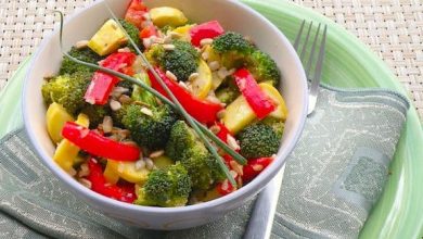 Photo of Salade d’été à la courge et au brocoli