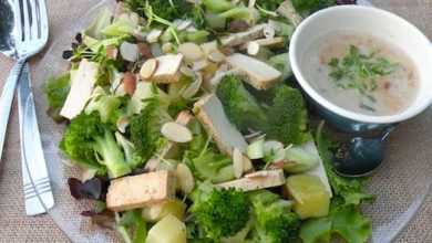 Photo of Salade tropicale de tofu avec mayonnaise au chutney