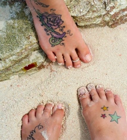 Feet in the Sand - Beautiful Sandy Beach of Playa Blanca
