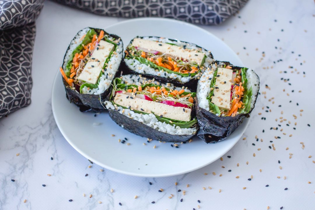 Sandwich végétalien à sushi