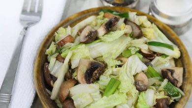 Photo of Sauté de chou Napa et de champignons