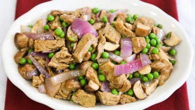 Photo of Sauté de seitan, de champignons et d’oignon