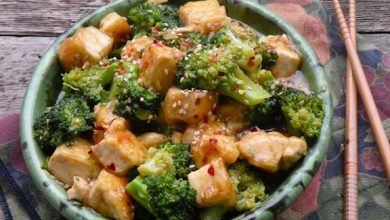 Photo of Sauté de tofu et brocoli au sésame et au gingembre
