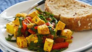 Photo of Tofu brouillé aux épinards ou à la roquette