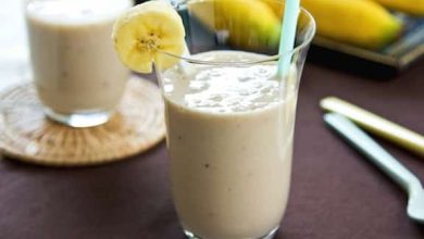 Photo of Smoothie aux bananes et aux noix