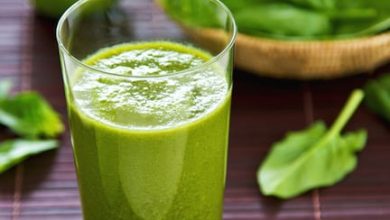 Photo of Smoothie aux épinards et aux pommes