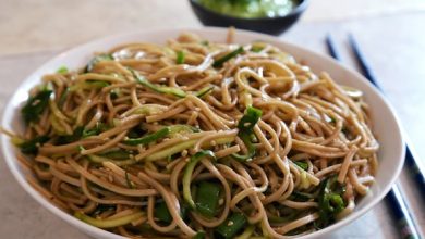 Photo of Soba froid (nouilles de sarrasin) et salade de concombre