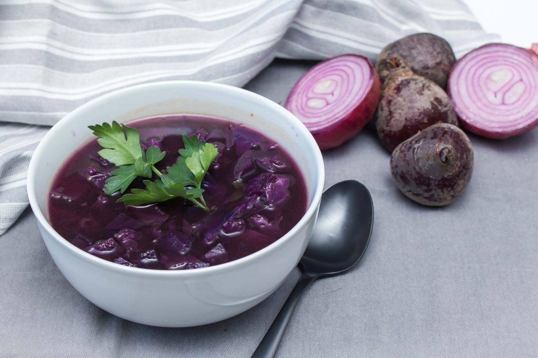 Soupe à la betterave de la Saint-Valentin (variante Bortsch)