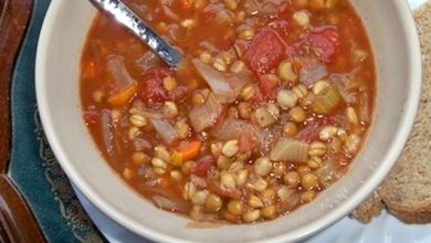 Photo of Soupe aux tomates, lentilles et orge