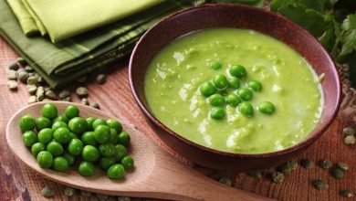 Photo of Soupe crémeuse aux pois verts et au beurre de cajou