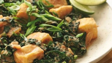 Photo of Kale et tofu braisés thaïlandais épicés