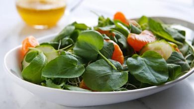 Photo of Salade d’orange et de concombre aux légumes verts de printemps