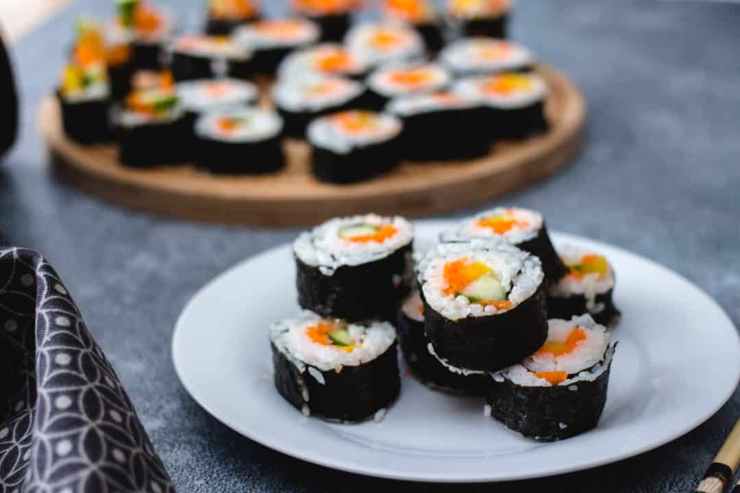 Sushi vegan de style makizushi
