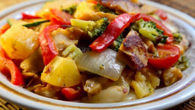 Photo of Seitan aigre-doux et légumes