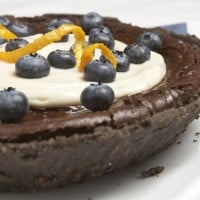 Tarte à la citrouille au chocolat vegan