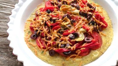Photo of Tarte à la polenta à la méditerranéenne