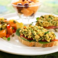 Tartinade pour sandwich aux pois chiches et au chou frisé