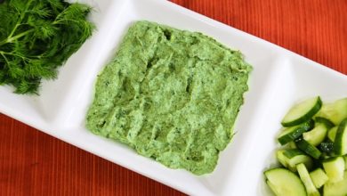 Photo of Tartinade ou trempette d’épinards et de concombre