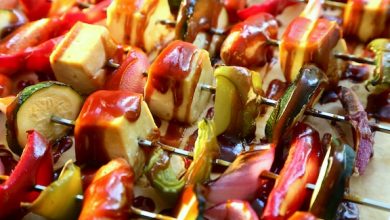 Photo of Tofu et légumes grillés au barbecue