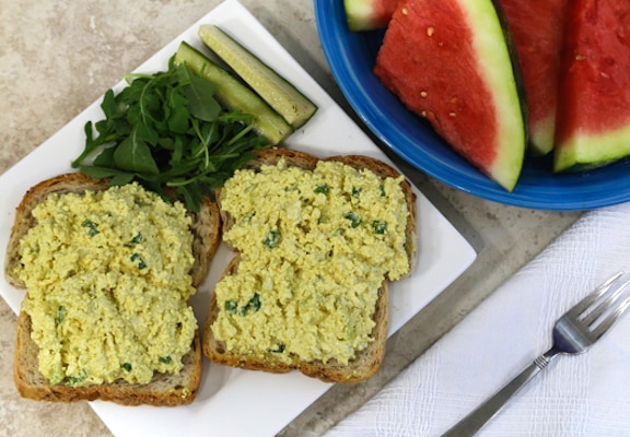 Tofu sans oeufs "salade d'oeuf"