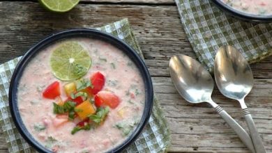 Photo of Soupe aux tomates et noix de coco fraîches