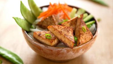 Photo of Triangles de tofu teriyaki