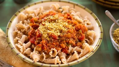 Photo of Pâtes bolognaises vegan