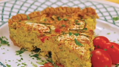 Photo of Quiche d’été aux courgettes végétaliennes