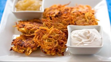 Photo of Latkes végétaliens (avec des variations sans gluten et cuites au four)