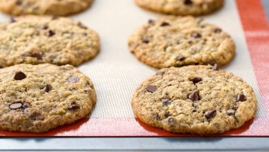 Photo of Biscuits aux pépites de chocolat végétaliens faibles en gras