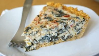 Photo of Quiche vegan classique au tofu avec croûte de millet