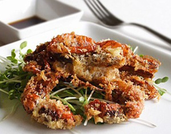 Photo of Crabe à carapace molle en croûte de panko avec sauce ponzu au gingembre