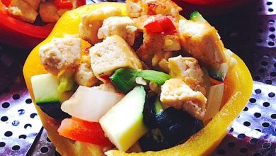 Photo of Poivrons farcis au tofu végétarien