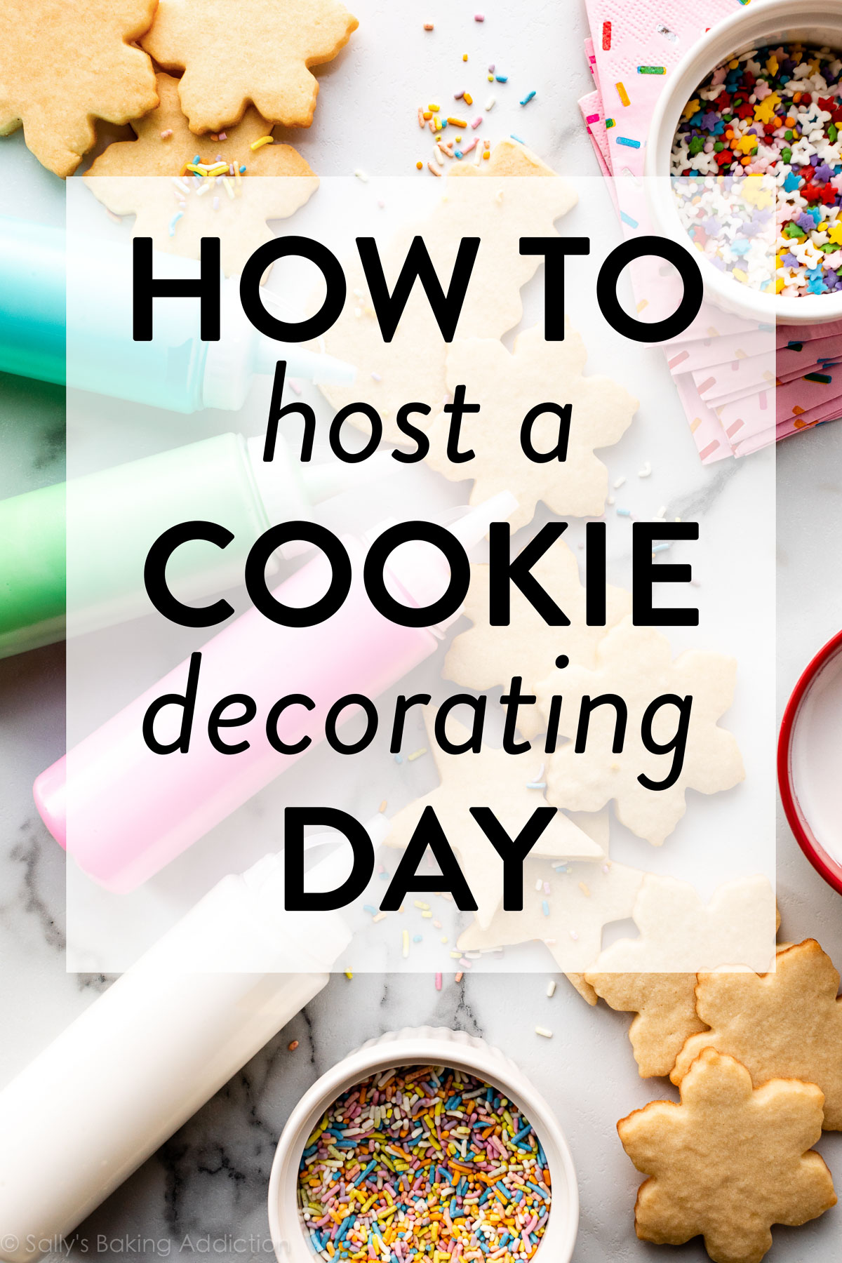 comment héberger un graphique de jour de décoration de biscuits