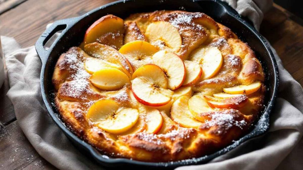 Ce gâteau aux pommes cuit à la poêle deviendra vite votre dessert préféré (facile et rapide)