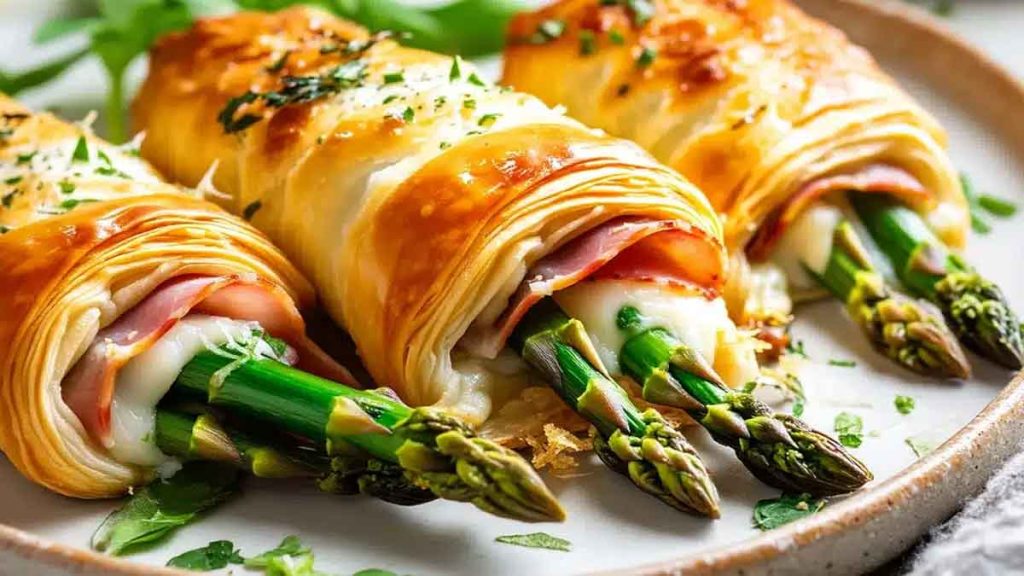 Je prépare toujours ces feuilletés aux asperges à l’avance pour être sereine à Pâques et mieux profiter de mes invités