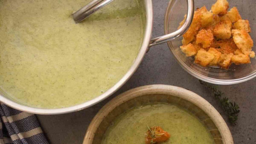 La soupe à la crème de brocoli